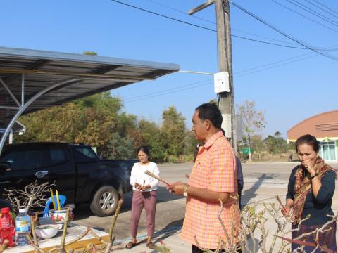 กิจกรรม ถวายเพลพระ ณ ห้องประชุมเอนกประสงค์ อบต.หนองชัยศรี